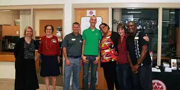 Tim Geib with members of the Invitational Education Committee.