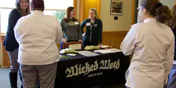 Wicked Weed Brewing table