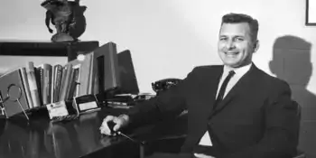 Harvey Haynes in his office in the 1960s