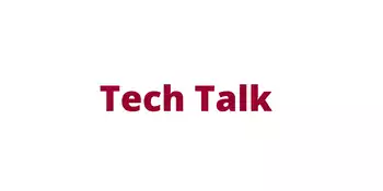 Tech Talk text