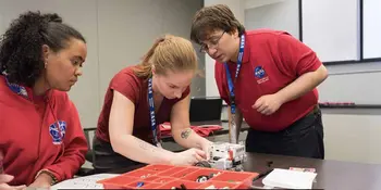 Christian Donaldson building a Mars Rover