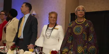 Drs. Oralene Simmons and Joy DeGruy at the MLK Breakfast