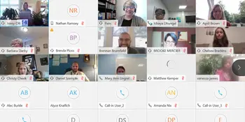 Screen shot of Eaton Zoom conference