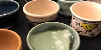 Bunch of empty bowls