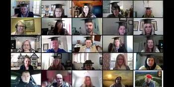 Zoom screenshot of 25 people