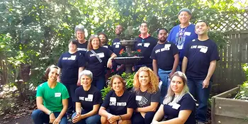Group photo of people outside at United Ways Days of Impact event