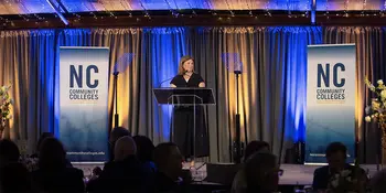 Heather Pack receives NCCCS Staff Member of Year award