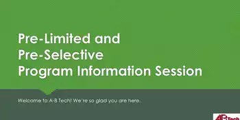 Pre-Limited/Pre-Selective Information Session