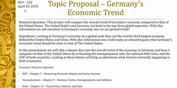 2026 Arts & Sciences Showcase: Germany’s Economic Trend: Analysis - Erika Katner Macro