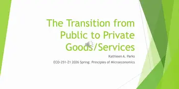 2026 Arts & Sciences Showcase: The Transition from Public to Private Goods & Services - Kathleen A. Parks