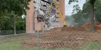 A-B Tech Enka Formerly Haynes Tower Demolition Video - 3