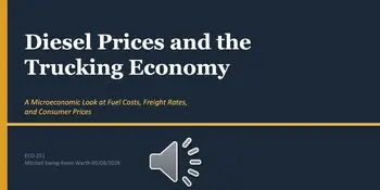 2026 Arts & Sciences Showcase: Diesel Prices and the Trucking Economy - Mitchell Ewing